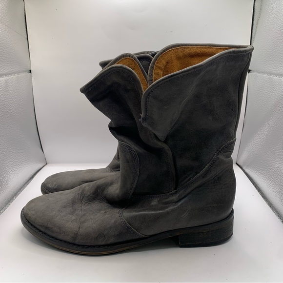 Sixty Seven Mid Calf Boots EUR 39 Women’s Size 8.5 Gray Leather Anthropologie - Picture 1 of 11